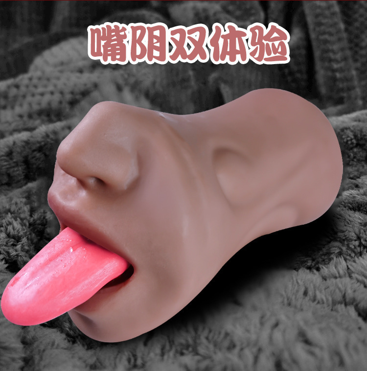 Jiuai Manual Male Masturbator TPE Half-Body Doll in Flesh or Brown — detail image 9