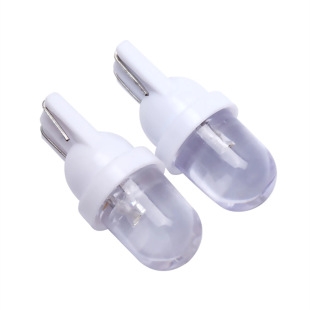 Car T10 Width Indicator Interior Light Led Round Head Straw Hat Light Reading Light Tail Car Light Small Light 1Led License Plate Light