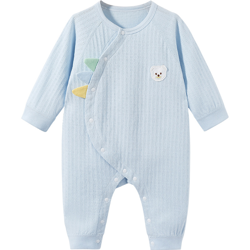 Mono de bebé Primavera, Otoño e Invierno recién nacido tocando fondo cálido algodón hombres y mujeres Luna Llena mameluco pijamas traje ropa de bebé