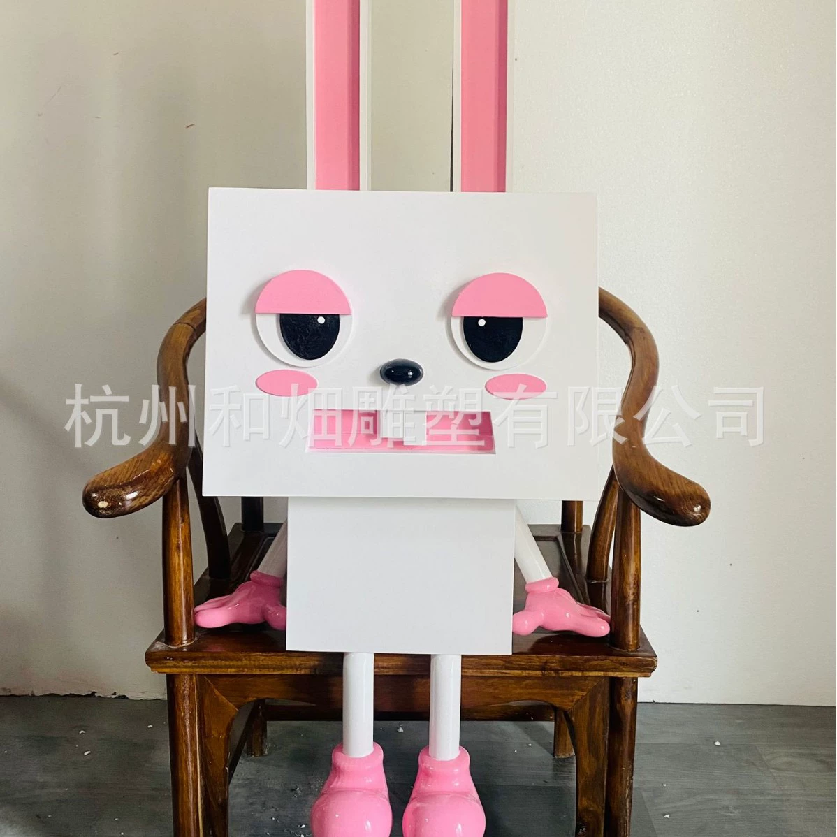 Скульптура кролика Ханчжоу, оригинальная высокоточная обработка пенопластовой скульптуры, архитектурная модель, реквизит для кино и телевидения, 3D резьба