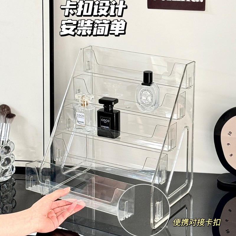 化粧品収納ラックデスクトップ収納ボックス口紅アイシャドウパレット化粧ドレッシングテーブル棚アクリルディスプレイラックキャビネット|undefined