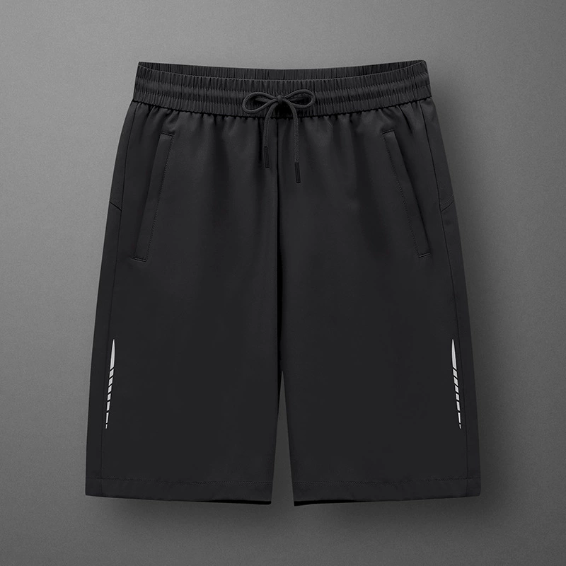 2025 повседневные шорты для мужчин летом тонкий на открытом воздухе Спорт ледяной шелк свободная скорость сушки летние укороченные брюки для мужчин