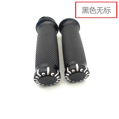 Motorcycle Handle Cover — Retro Handlebar Rubber Cover Riding - black-with-dots-without-label-25mm