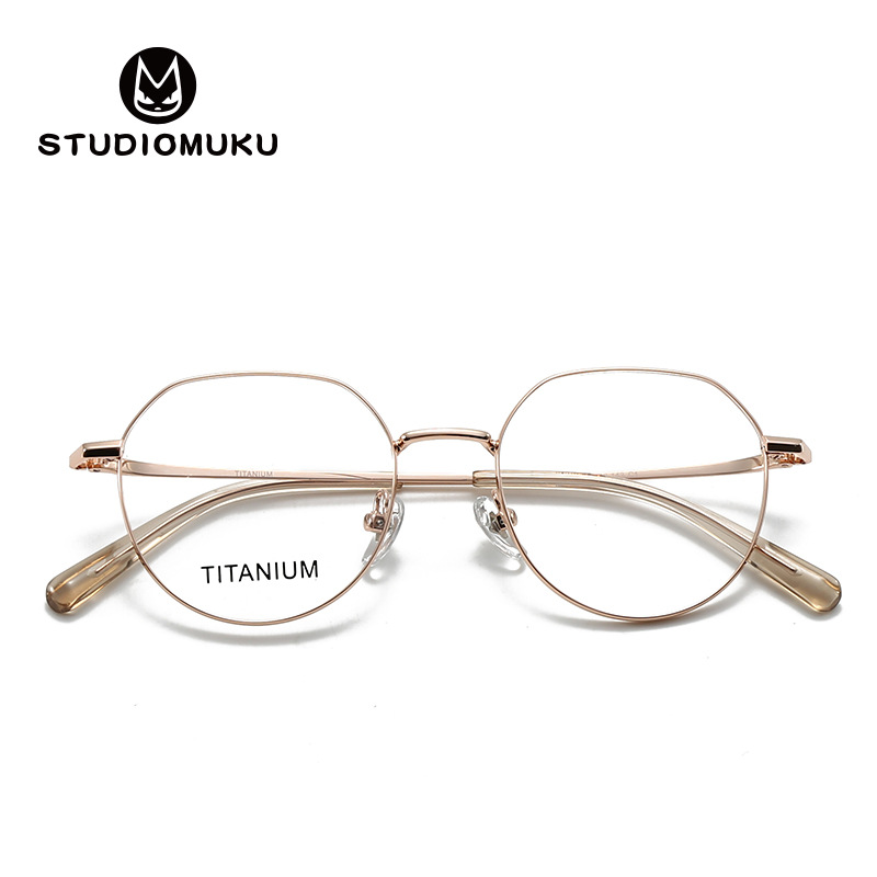 El marco de gafas de madera fresco STUDIOMUKU está diseñado con líneas muy delgadas, marco de gafas de moda