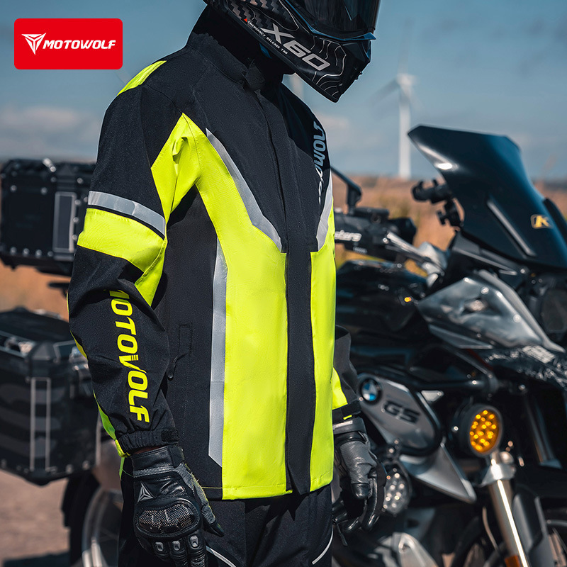 Motorcycle Riding Raincoat Split-Type Suit, Wear-Resistant, Tear-Resistant, Rainstorm-Proof Motorcycle Riding Clothing