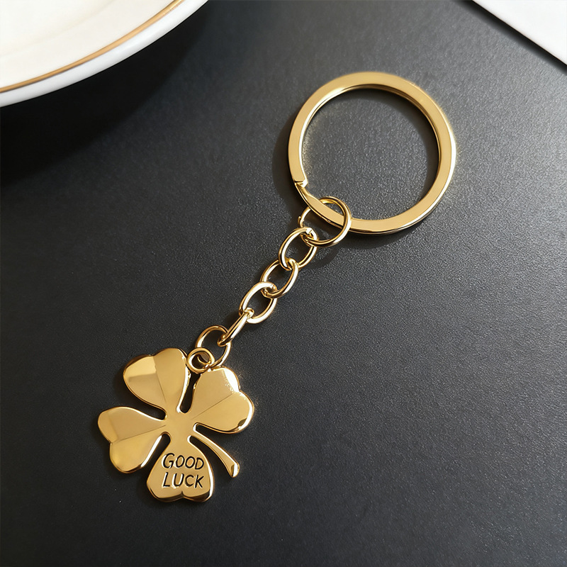 Four-leaf Clover Keychain Bag Pendant Goodluck Style Jewelry_voghion.com