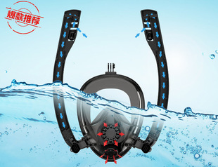 Explosive diving cover adult full -dry silicone snorkeling mask double -tube swimming mask source factory