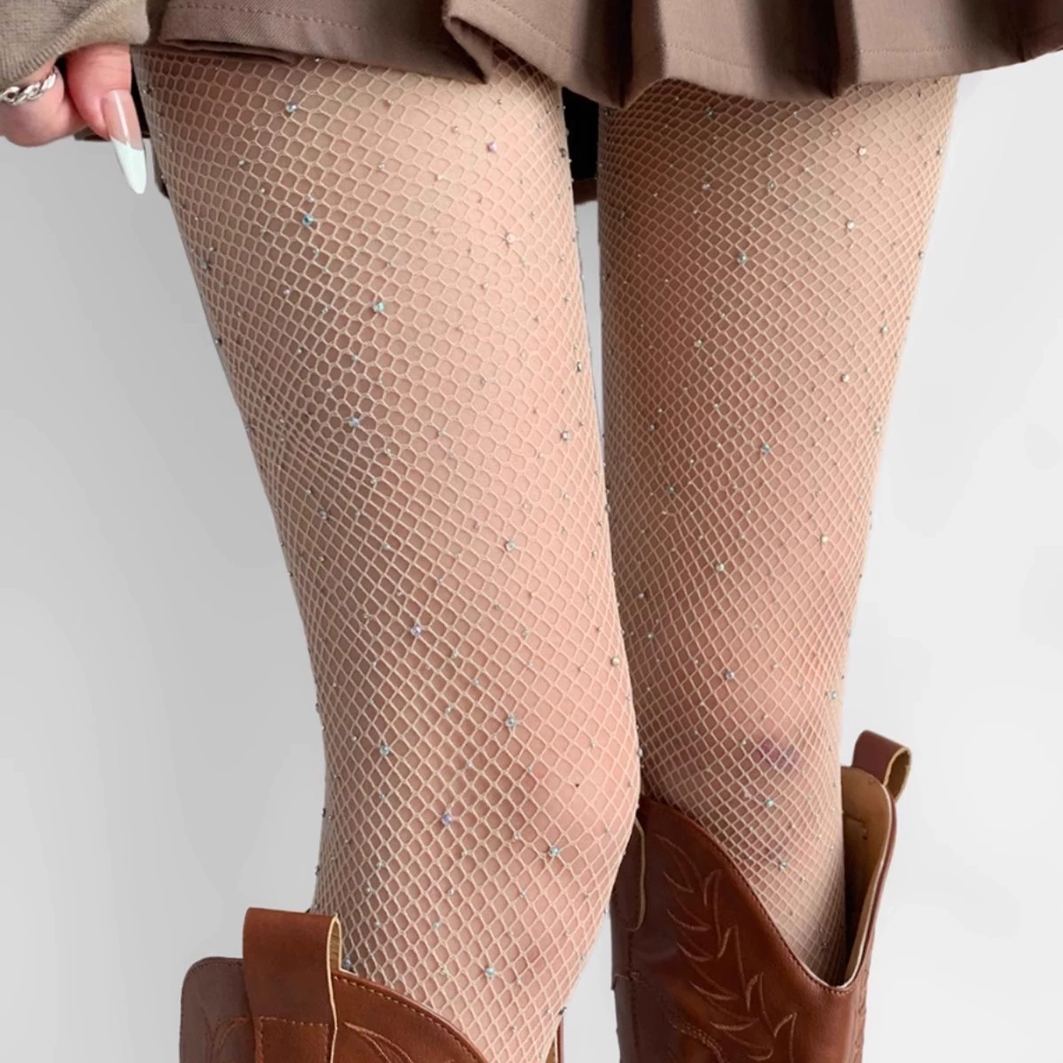 Autumn black tights, brand thin sexy fishing net, internet celebrity, JK style (Japanese school style)