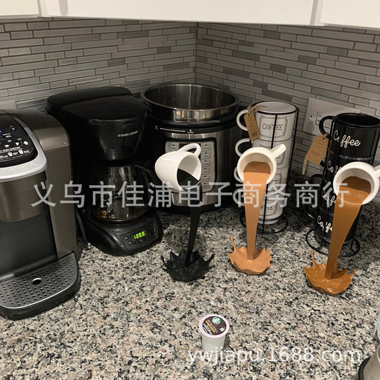 Taza de Café Flotante Creativa Personalizada, Superventas Transfronterizas, Taza de Café 3D Estéreo, Adorno Artístico, Creatividad en Tazas de Café