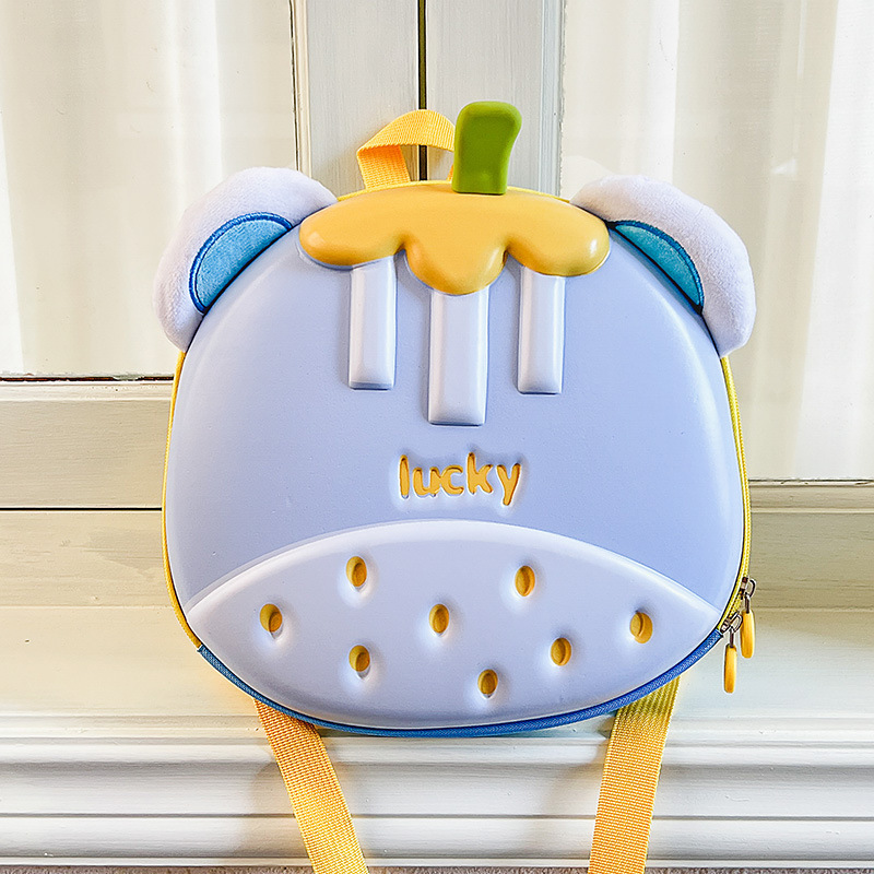 2024 nueva mochila de jardín de infantes lindo conejito bebé mochila de cáscara de huevo niños y niñas escuela mochila escolar ligera