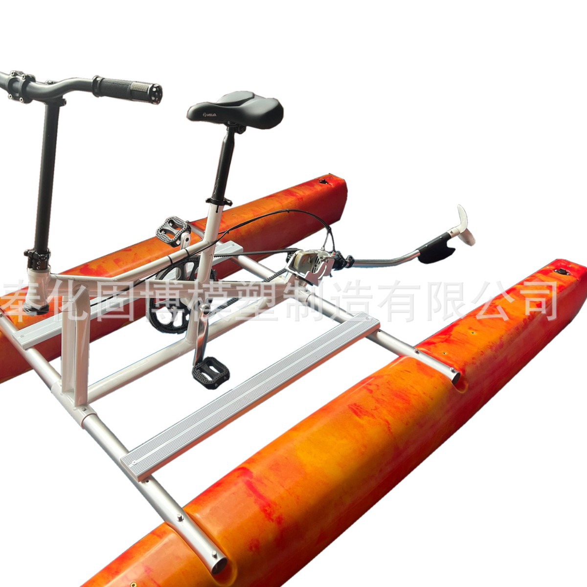 Single person water bike canoe rowing boat plastic hard boat thickened single person rotomolding water bike