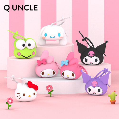 Sanrio Silicone Bag Cute Children's Cartoon Melody Coin Purse Big-Eared Dog Headphones Mini Storage Bag