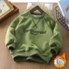 Green warm sweatshirt