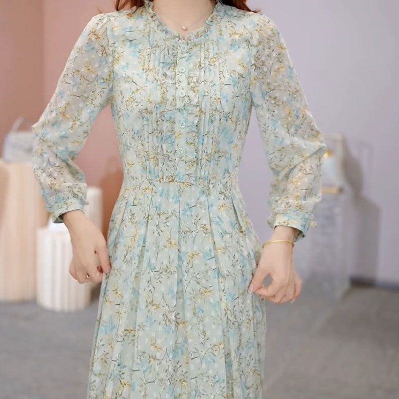 连衣裙2025新款女早秋十三行爆款高端品牌气质贵夫人高级感碎花子|undefined