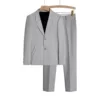 Light gray-W01-2 set, pants plus jacket