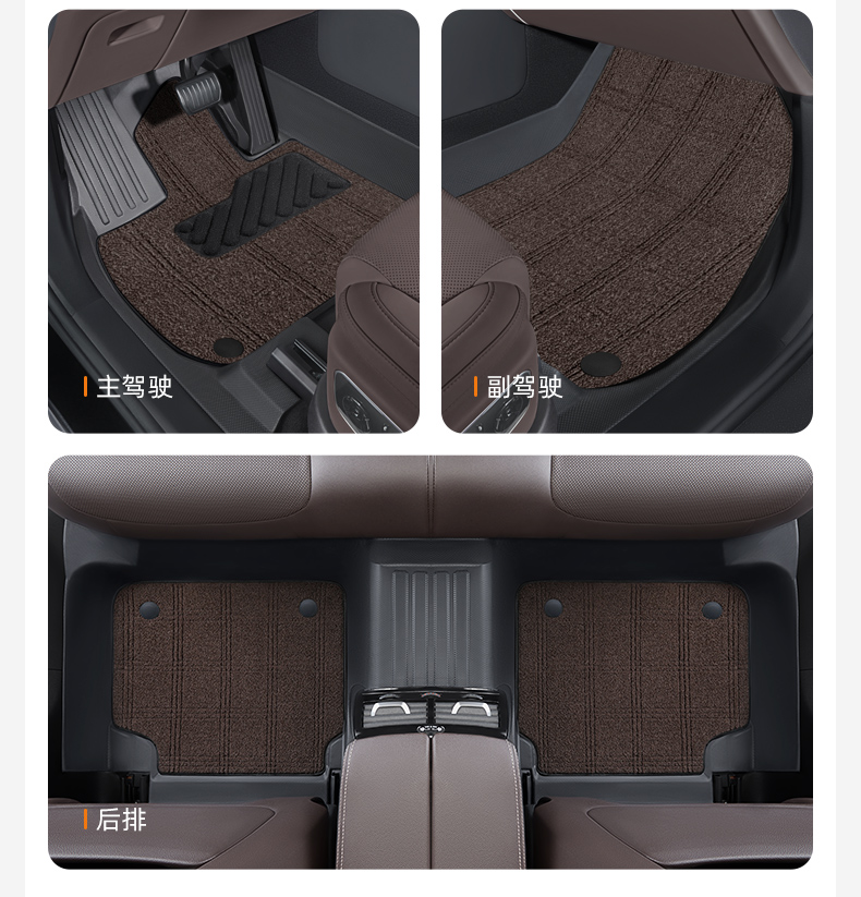 Qiao's TPE full-coverage car floor mats are suitable for Volkswagen Lavida, Sagitar, Magotan, Passat, Golf, and Tiguan L