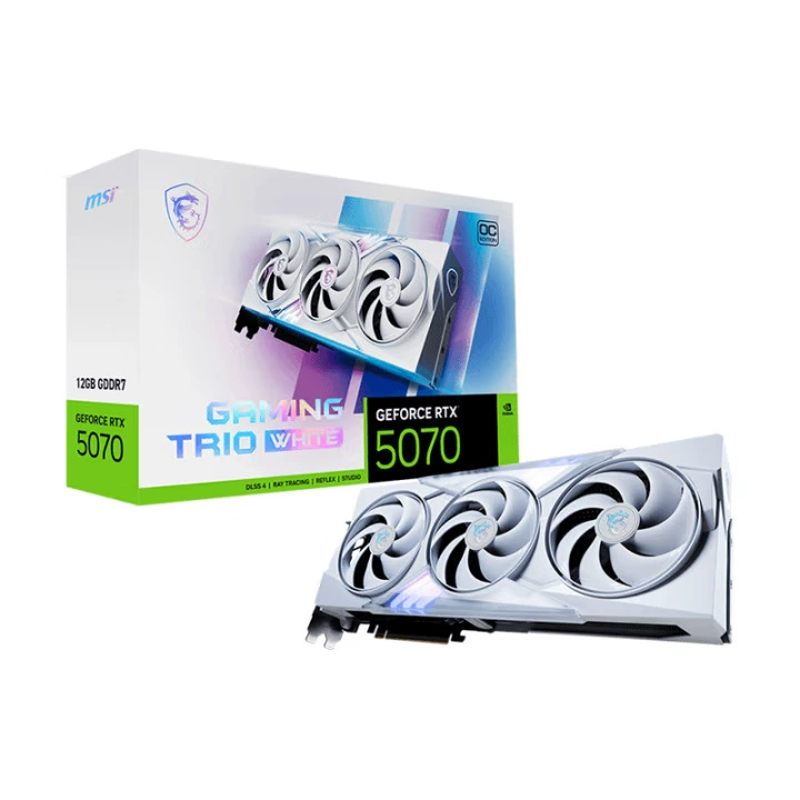 Новый продукт RTX5070 12G White Magic Dragon GAMING TRIO OC WHITE — игровая видеокарта, подходящая для киберспорта
