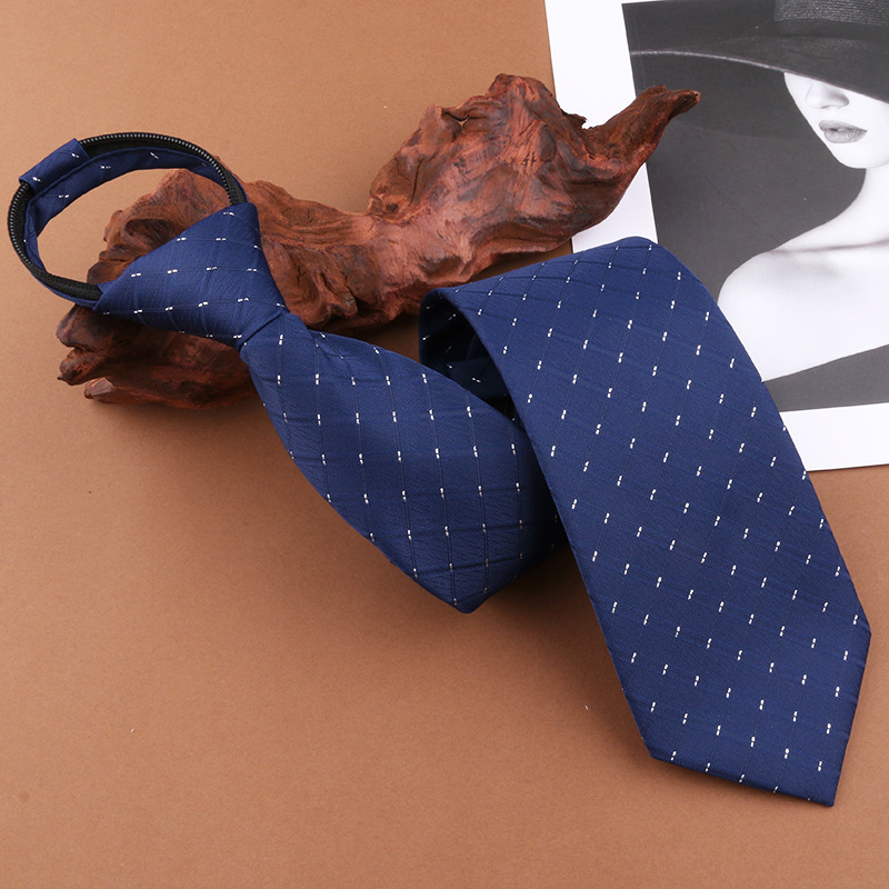 星空蓝格领带 (1)