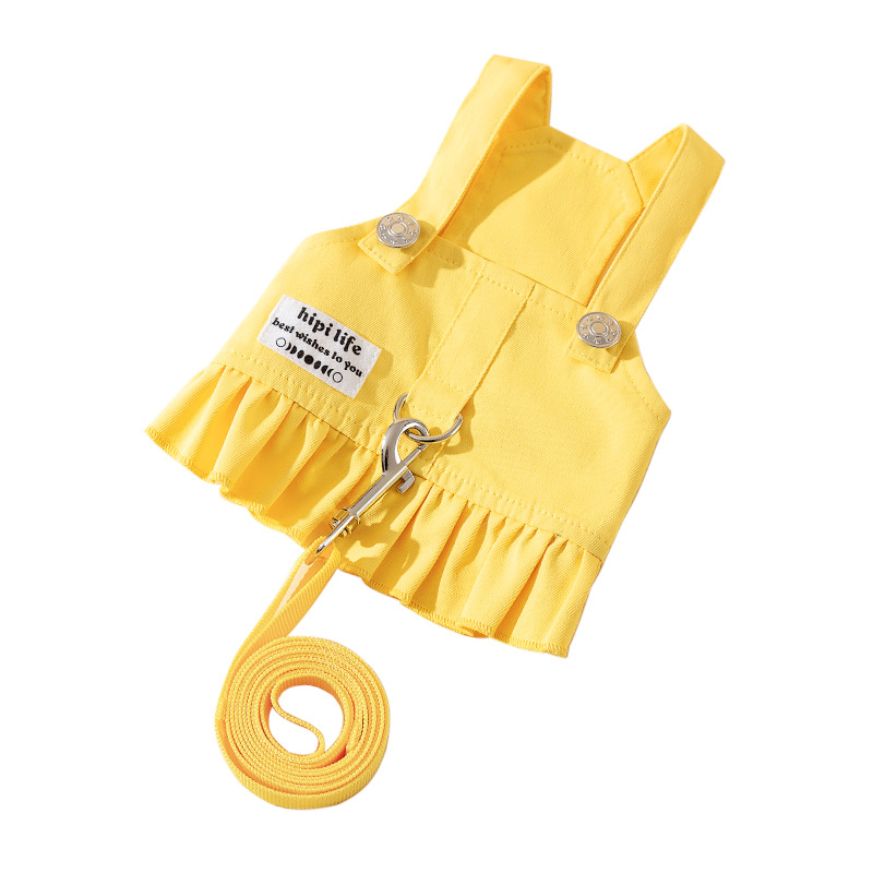 Gato fuera chaleco vestido en una cuerda de tracción de dopamina para perros Teddy para caminar cuerda para perros cuerda para mascotas