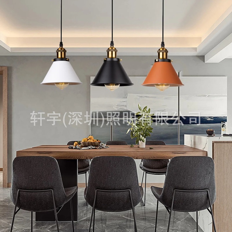 Scandinavian Simple Creative Living Room Restaurant Bar Bedroom Study Macaron Postmodern Single Head Three Head Chandelier Cross-border