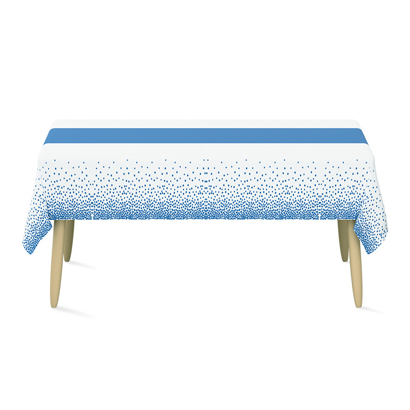 Disposable tablecloth PEVA cross -border birthday party restaurant wedding dot table flag table cloth plastic rectangular table cloth