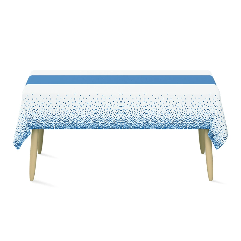 Disposable tablecloth PEVA cross -border birthday party restaurant wedding dot table flag table cloth plastic rectangular table cloth