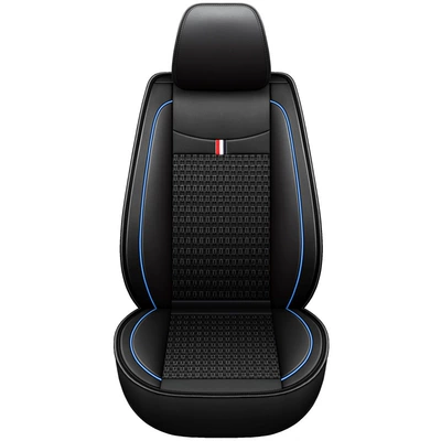 Four Seasons Pad: Ice Silk Four-Season Universal - black-blue-standard-version-single-seat-general