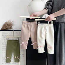 女童冬季一体绒外穿打底裤洋气宝宝加厚舒适大pp裤婴幼儿百搭裤子