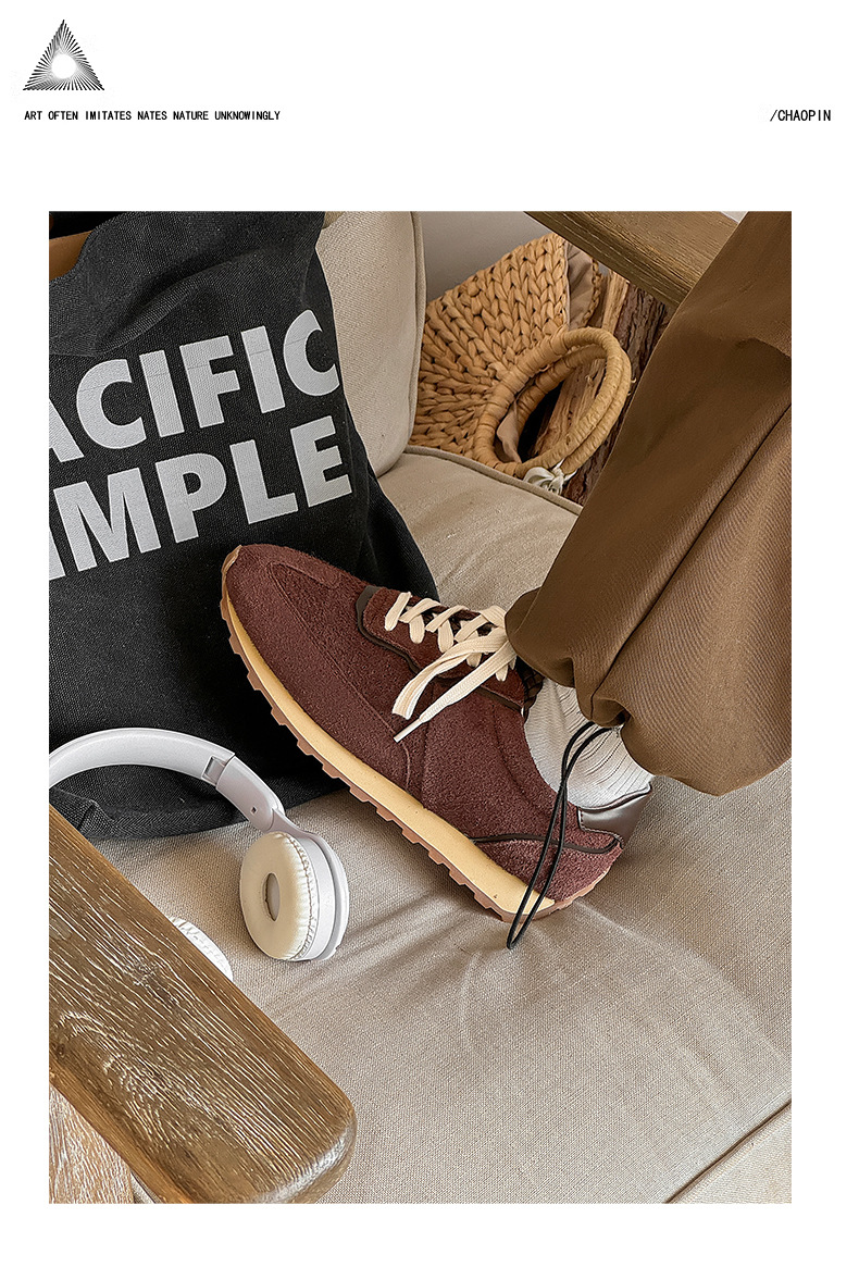 3699 Retro Jogging Shoes For Men And Women Couples Hand Woven Sports Shoes Thick Soled Height Enhancing Pointed Toe German Training Shoes_voghion.com