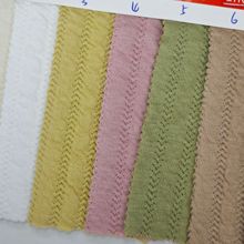 新款小众设计 春秋针织提花精棉夹丝外套卫衣布料厂家现货现卖