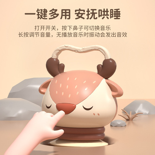 Little fox accordion musical instrument toy baby sleeping soothing newborn infant toy Children's Day gift