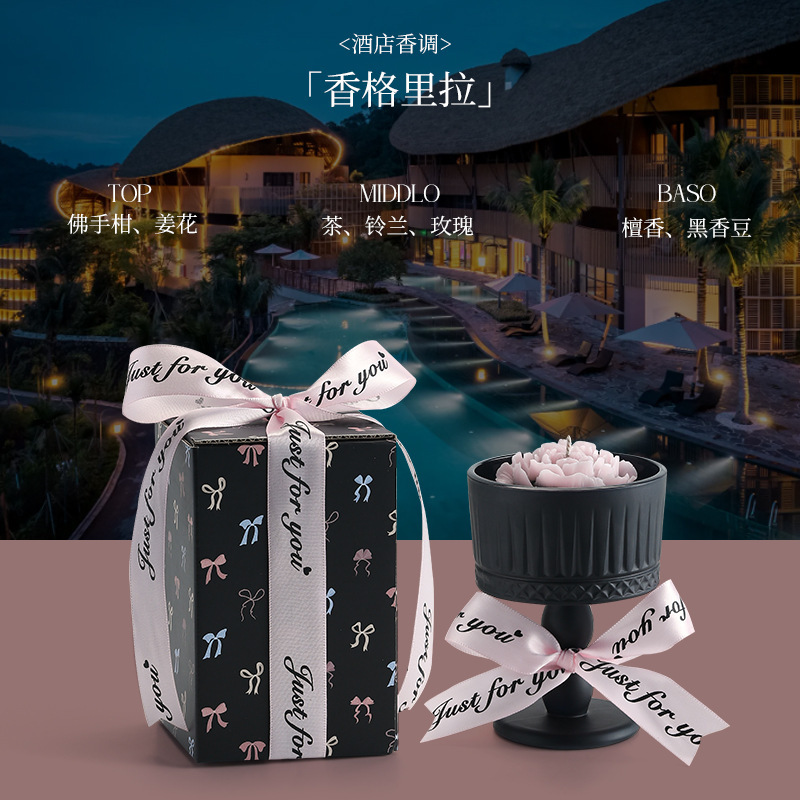 雅風山茶花アロマギフトボックス 誕生日 高級ギフト ホリデーギフト 大豆ワックス エッセンシャルオイル アロマディフューザー|undefined