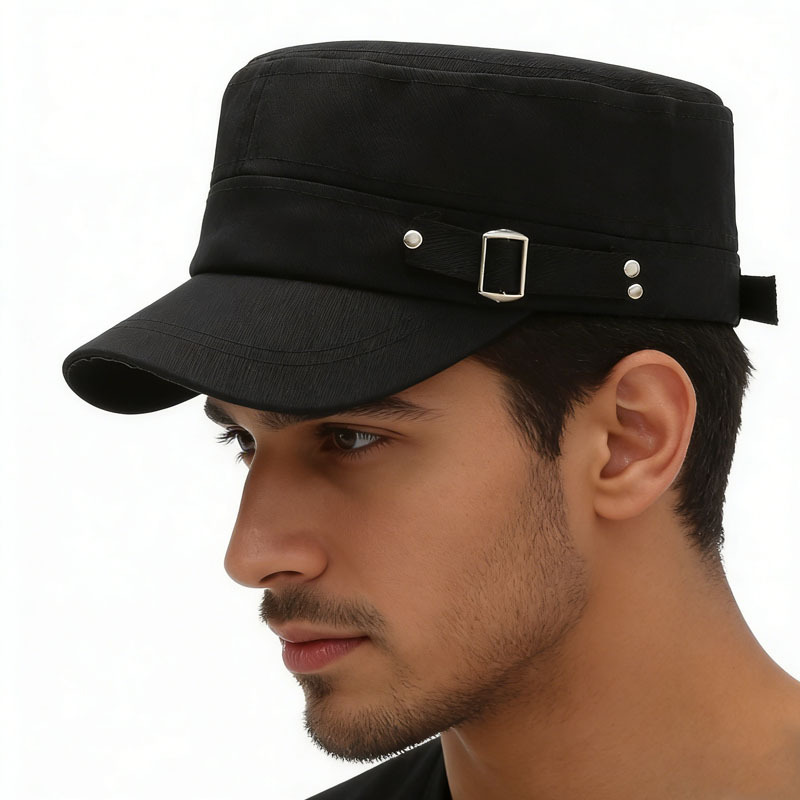 Four Seasons Fashionable Unisex Flat Top Hat, Casual Sunshade Outdoor Sports Hiking Cycling Sun Hat