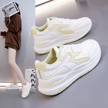 小白鞋女生百搭春秋平厚底2025春季新款流行爆单休闲运动板鞋K908