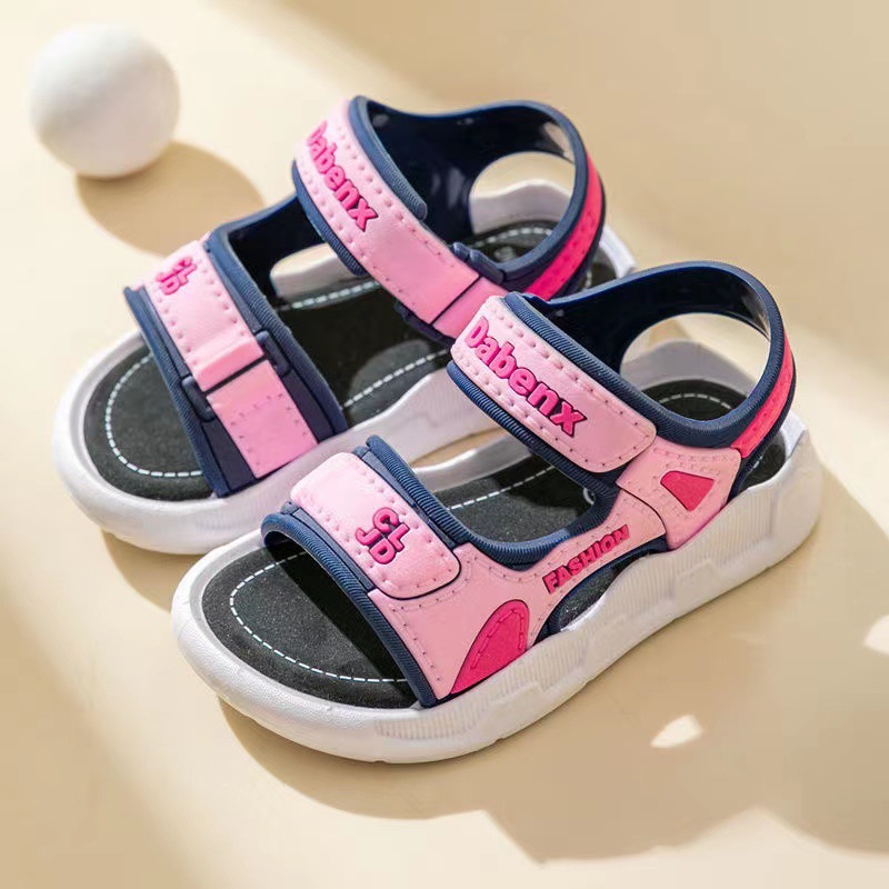 Children's sandals summer beach shoes, soft soles, anti-slip, suitable for middle-aged children, girls and boys, casual student shoes, boys' sandals