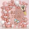 Single girl party decoration rose gold balloon set BRIDE to be bride before marriage single party