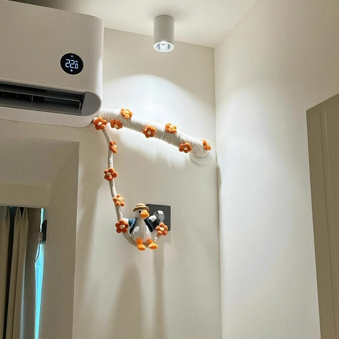 Air Conditioning Pipe Decoration Cover-Up Beauty Tool, Cute and Creative Wrapping for Wall-Mounted Bedroom Air Conditioning Pipe Decoration Cover-Up Beauty Tool, Cute and Creative Wrapping for Wall-Mounted Bedroom