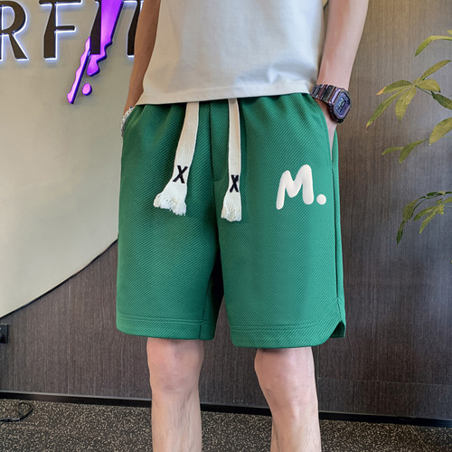 American shorts quarter-pants, men's breathable fitness, retro basketball quarter-pants, running training, sweatpants, casual ball pants.