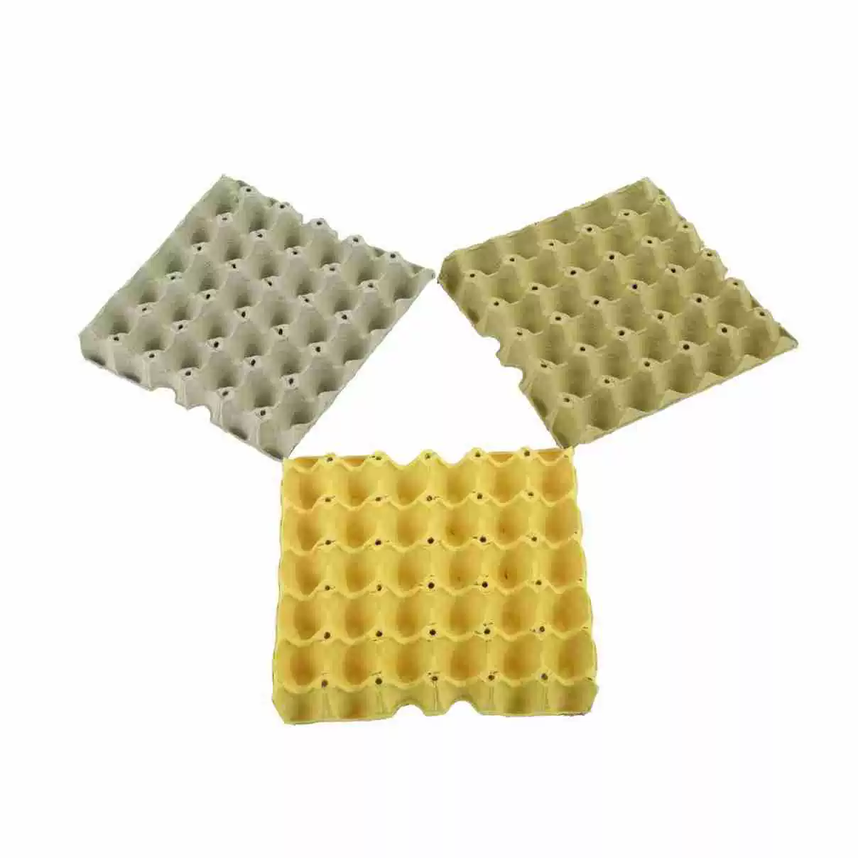 Биоразлагаемые 30 штук мякоти яйцо лоток цветная капуста желтый PU желтый белый упаковочная коробка бумажный лоток транспорт утка яйцо лоток