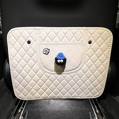 Pad, Anti-Wear Pad, Chair back anti-kick pad - blue-hat-briquettes-white-anti-kick-pad-short-style