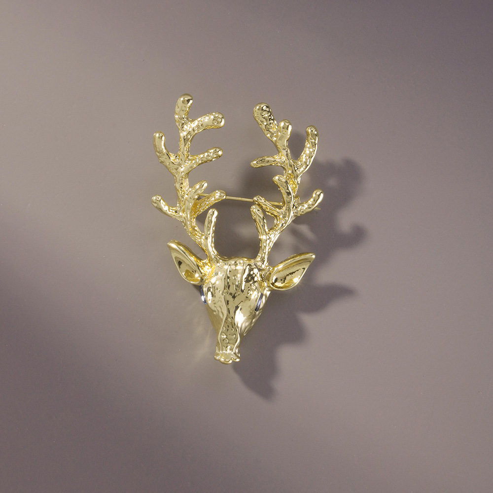 creative fashion simple deer head broochpicture8