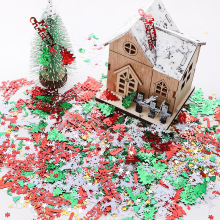 彩色异形圣诞混款珠片小亮片手工DIY服装辅料材料耳饰品项链配件