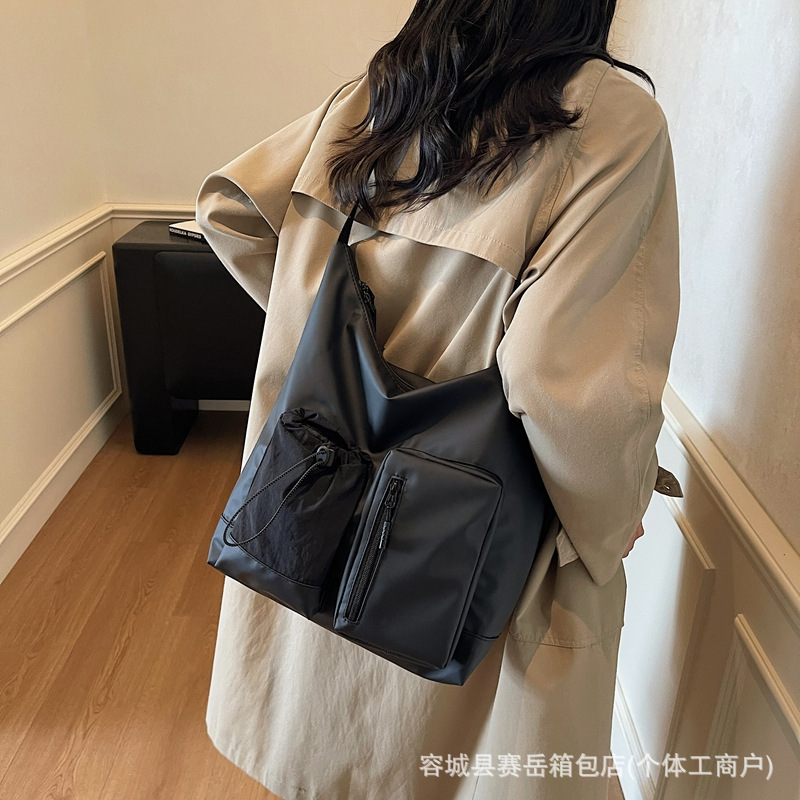 MY大容量休闲托特包健身斜挎包轻便防水多口原创设计肩包时尚潮流|undefined