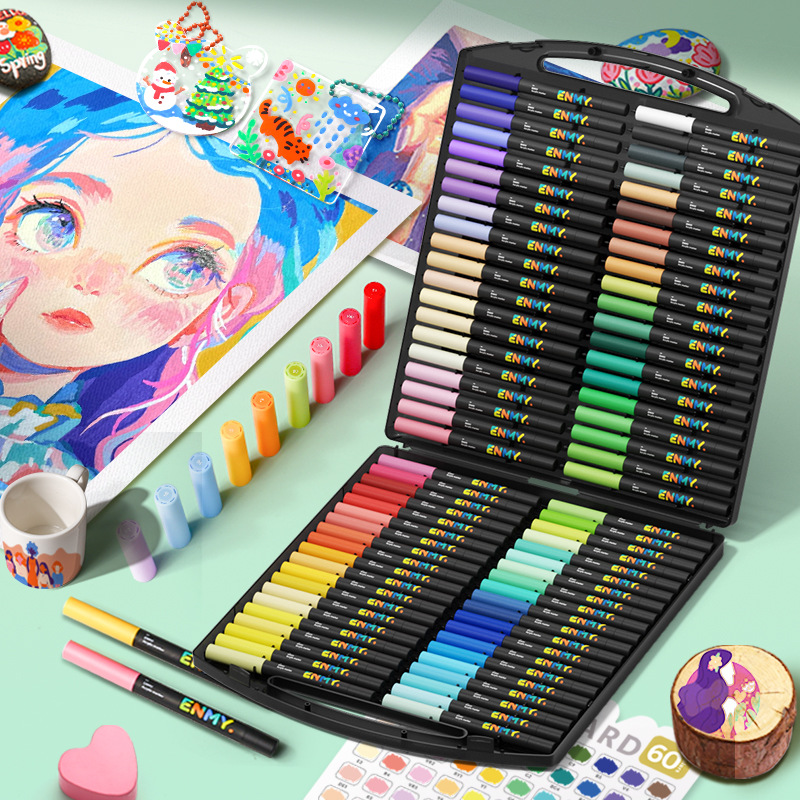 Agent Exclusive Enmy Little Black Box Marker English Version Direct Liquid Acrylic Marker Professional Edition Brush