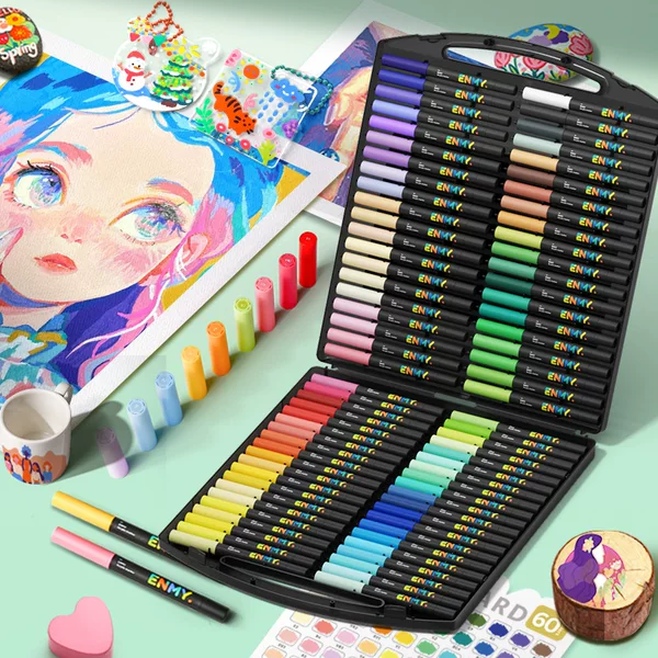 Agent Exclusive Enmy Little Black Box Marker English Version Direct Liquid Acrylic Marker Professional Edition Brush
