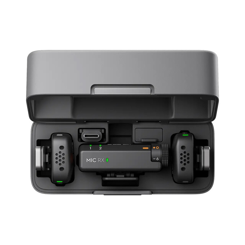 DJI Mic Mini ミニワイヤレスノイズリダクションクリップオンマイクライブブロードキャスト携帯電話ラジオに適しています|undefined