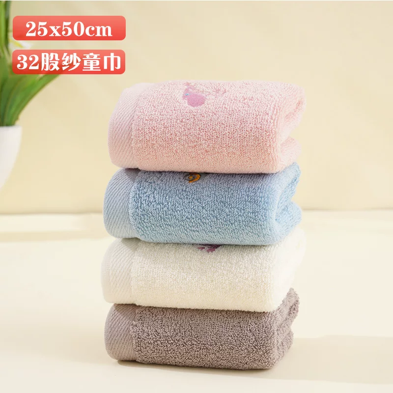 Хлопковое мультяшное детское полотенце для детского сада, 25×50 см, оптовая