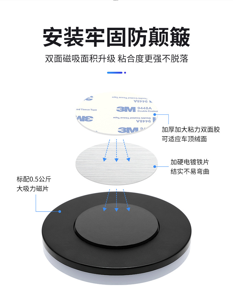 Car reading light led lighting car rear trunk ceiling induction roof light free wiring modification