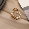 Metal crab pin, fashionable hairgrip, hair accessory, Korean style, 8cm, simple and elegant design