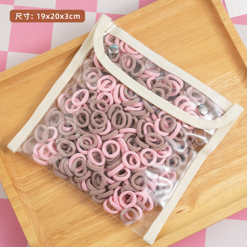 Niños de alta elasticidad cuerda de cabeza no daña cabello toallas de color anillo de cabello niñas correa de cabello bebé cabello anillo de cabello
